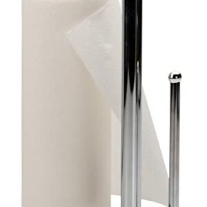 RSVP International Kitchen Collection Countertop Paper Towel Holder, 6x13.75, Chrome