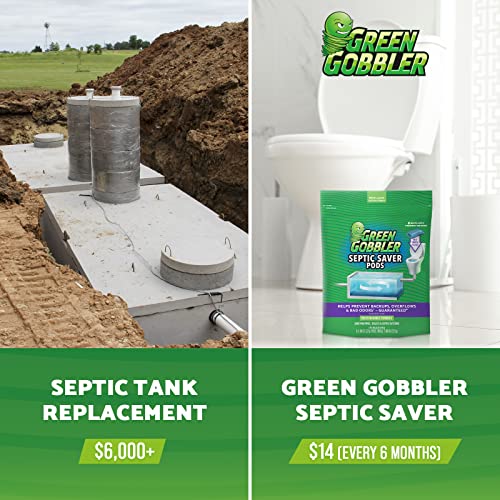 Septic Tank Treatment Packets | 12 Uses | 1 Year Septic Tank Supply | Natural Bacteria | Made in USA