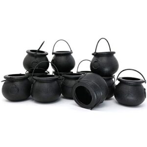 candy cauldron kettles – 1 dozen party decoration supplies by big mo’s toys
