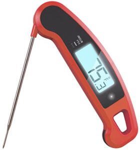 lavatools javelin pro duo ambidextrous backlit professional digital instant read meat thermometer for kitchen, food cooking, grill, bbq, smoker, candy, home brewing, coffee, and oil deep frying