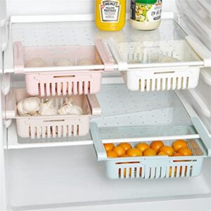 adjustable drawer for fridge kitchen organizer adjustable kitchen refrigerator storage rack fridge freezer shelf holder pull-out drawer space