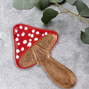 Spoon Rest Spoon Holder For Stove Top Cute Mushroom Spoon Rest For Kitchen Counter Ceramic Spatula Holder Utensil Rest