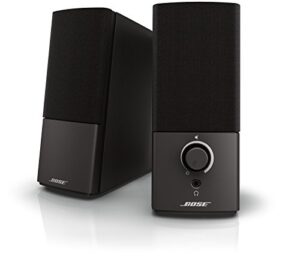 bose companion 2 series iii multimedia speakers – for pc (with 3.5mm aux & pc input) black