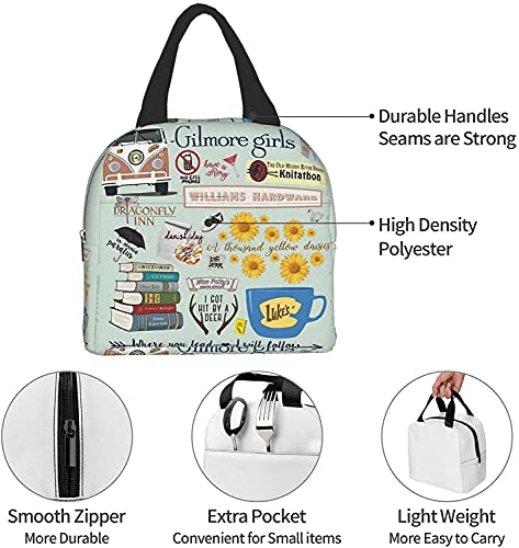 Gilmore Girls Lunch Tote Bag for Women Gifts Fashionable Collapsible Simple Modern DIY Bag Large
