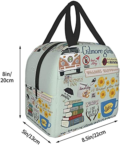 Gilmore Girls Lunch Tote Bag for Women Gifts Fashionable Collapsible Simple Modern DIY Bag Large