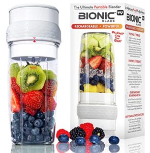 bionic blade personal blender 490ml, cordless, rechargeable 18,000 rpm portable blender for shakes and smoothies mini blender portable 8.6″ tall, seen on tv