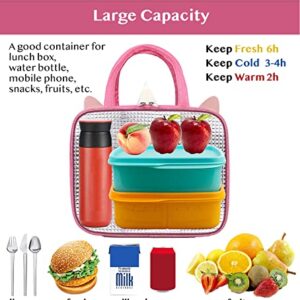 Insulated Lunch Box Bag for Kids, Reusable Durable Lightweight Lunch Bag for Girls Boys, Keep Food Cold/Warm, Unicorn