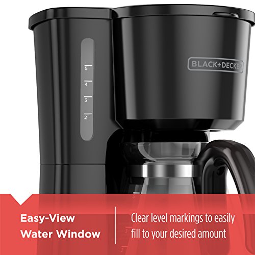 BLACK+DECKER 5-Cup Coffeemaker, Black, CM0700BZ