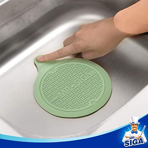 MR.SIGA Silicone Bathtub Stopper, Drain Stopper for Shower, Sink, 5.1" Diameter, 3 Pack