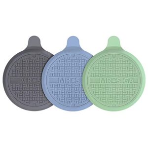 mr.siga silicone bathtub stopper, drain stopper for shower, sink, 5.1″ diameter, 3 pack