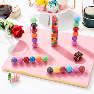 SLShePack 36PCS 1" x 1" x 6" Clear Gumball Boxes for 6, Gumball Tubes Party Favor, Gumball Candy Container