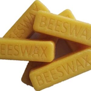 Beesworks® (6) 1oz Yellow Beeswax Bars - Package of (6) 1oz Bars (6oz) - Cosmetic Grade