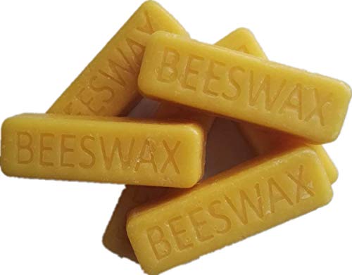 Beesworks® (6) 1oz Yellow Beeswax Bars - Package of (6) 1oz Bars (6oz) - Cosmetic Grade