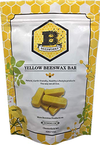 Beesworks® (6) 1oz Yellow Beeswax Bars - Package of (6) 1oz Bars (6oz) - Cosmetic Grade