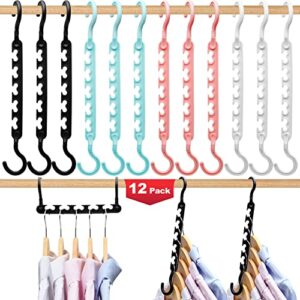 12-pack-closet-organizers-and-storage,closet-organizer-hanger for heavy clothes,sturdy closet-organization-and-storage-hangers-space-saving for wardrobe,dorm-room-essentials for college students girls