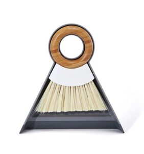 full circle and brush set, white tiny team mini dustpan