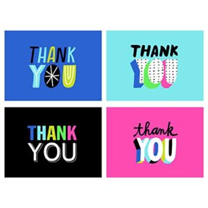 hallmark thank you cards assortment, colorful thanks (48 cards with envelopes for all occasions)