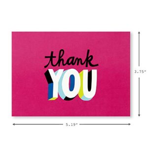 Hallmark Thank You Cards Assortment, Colorful Thanks (48 Cards with Envelopes for All Occasions)