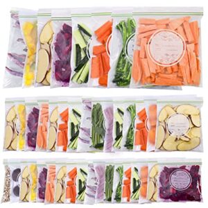 reusable food storage bags – 90 pack bpa free reusable freezer bags(20 gallon, 30 reusable sandwich bags, 40 reusable snack bags)leakproof freezer safe bag for meat fruit vegetable