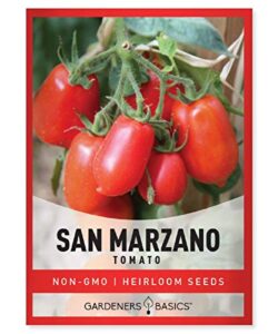 san marzano tomato seeds for planting heirloom non-gmo seeds for home garden vegetables makes a great gift for gardening by gardeners basics