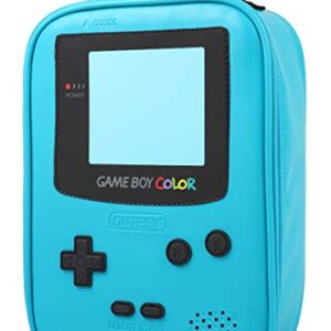 ONTESY Gameboy Leather Lunch Box Reusable Waterproof Thermal Insulated Cooler Bag Toy Bag for Boys Girls Kids Toddlers Teens Men Women (Teal)