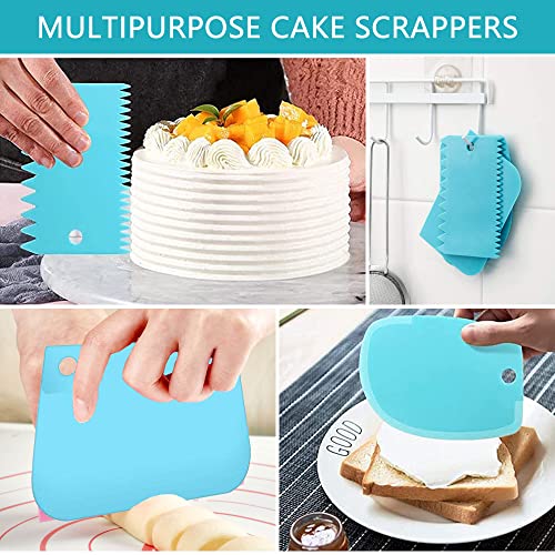 Piping Bags and Tips Set, Cake Decorating Supplies for Baking with Tips and Reusable Pastry Bags, Silicone Rings,Standard Converters,Cake Decorating Tools for Cookie Icing Cakes Cupcakes