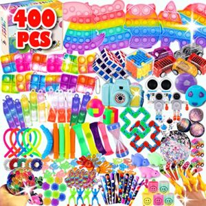 400 pcs party favors for kids, easter basket stuffers, fidget toy pack, stocking stuffers carnival prizes treasure box toys for classroom bulk toys goodie bag stuffers pinata fillers for kids