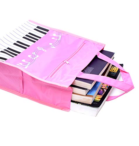 Piano Keys Handbag Reusable Grocery Bag Shoulder Shopping Bag Tote Bag for Music Teacher Girls Gift Bag