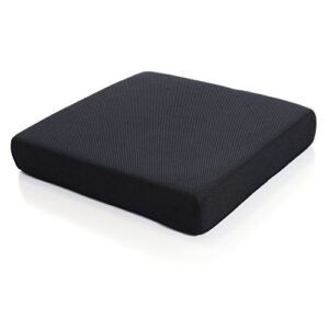 milliard memory foam seat cushion chair pad 18 x 16 x 3in. with washable cover, for relief and comfort