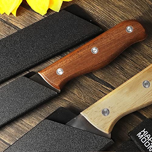 XIAPINMOON 9-Piece Universal Knife Edge Guards ， More Durable, Gentle on Your Blades,BPA-Free Felt Lining Covers Are Non-Toxic and Abrasion Resistant - The chef's first choice - Knives Not Included