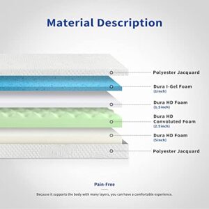 Olee Sleep 10 inch Aquarius Memory Foam Mattress - Twin