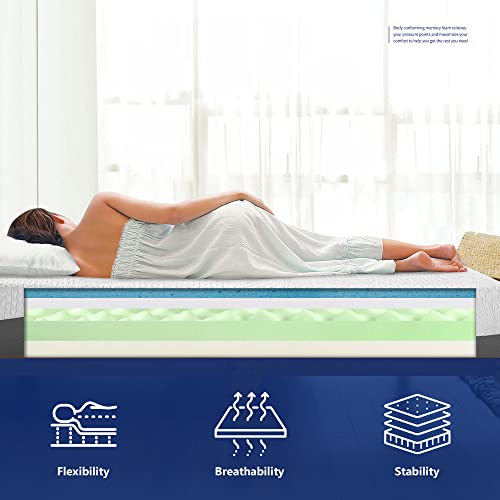 Olee Sleep 10 inch Aquarius Memory Foam Mattress - Twin