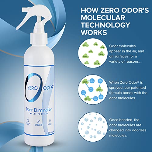 Zero Odor Multi-Purpose Household Odor Eliminator, Trigger Spray, 8 ounces