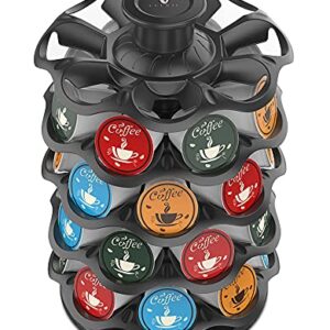 EVERIE Upright Rotray Coffee Pod Carousel Holder Organizer Compatible with 40 Keurig K Cup Pods, KRS4002S-BLK