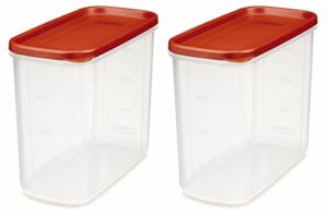 rubbermaid 16-cup dry food container (pack of 2), clear