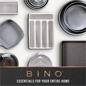 BINO | Plastic Storage Bins, Large | The SOHO Collection | Multi-Use Organizer Bins | Built-in Handles | BPA-Free | Pantry Organization | Home Organization | Fridge Organizer | Freezer Organizer