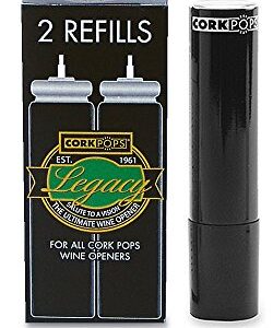 Cork Pops Wine Bottle Opener Refill Cartridge Pack Of 2