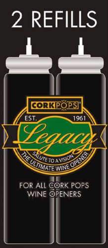 Cork Pops Wine Bottle Opener Refill Cartridge Pack Of 2