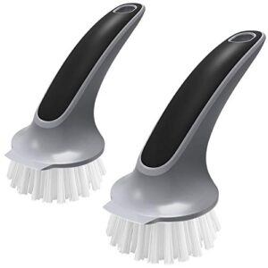 mr.siga pot and pan cleaning brush, dish brush for kitchen, pack of 2