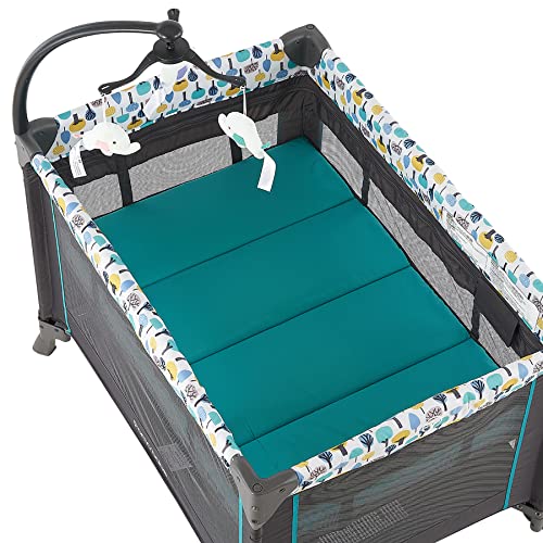 Portable Crib for Baby, Portable Baby Playpen with Detachable Bassinet and Changing Table