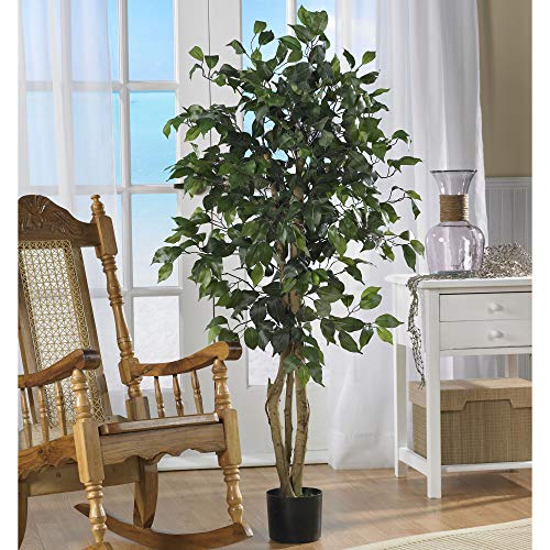 Nearly Natural 5299 Ficus Silk Tree, 4-Feet(48 in), Green