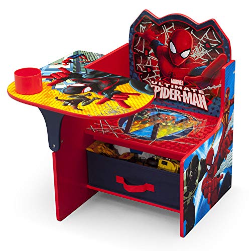 Delta Children Chair Desk With Storage Bin - Greenguard Gold Certified, Spider-Man