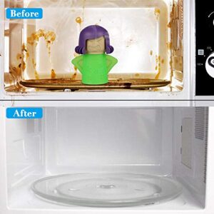 TOPIST Angry Mama Microwave Cleaner Angry Mom Microwave Oven Steam Cleaner and Disinfects With Vinegar and Water for Kitchens, Steamer Cleaning Equipment Easily Cleans the Crud in Minutes (Green)