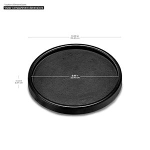 madesmart 10" Turntable-Carbon Collection Non-Slip Base, Soft-Grip Surface & BPA-Free, Single Level