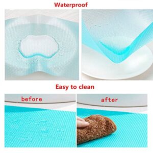 seaped 5 Pcs Refrigerator Mats,EVA Refrigerator Liners Washable Can Be Cut Refrigerator Pads Fridge Mats Drawer Table Placemats,Shelves Drawer Table Mats,Size 17.6"x11.3",Red/1 Green/2 Blue/2
