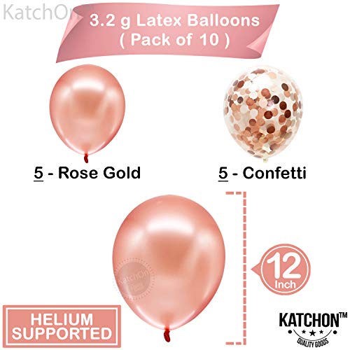 Large, Rose Gold One Balloon for First Birthday - Number 1 Balloon, 40 Inch | 1st Birthday Girl Decoration | Rose Gold 1 Balloon for First Birthday | 1st Birthday Balloons, 1st Birthday Decorations