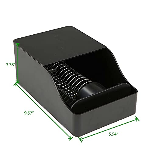 Mind Reader Coffee Sleeve Storage Dispenser Organizer, Black 6 X 9.57 X 3.78