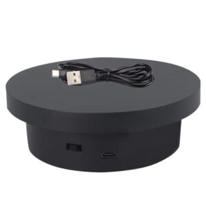 comxim electric turntable for painting (18cm black)