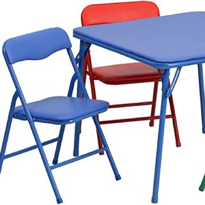 Flash Furniture Kids Colorful 5 Piece Folding Table and Chair Set