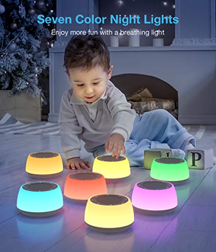 Jack & Rose White Noise Machine Baby, Baby Sound Machine Kids with Night Light, Portable White Noise Machine for Sleeping